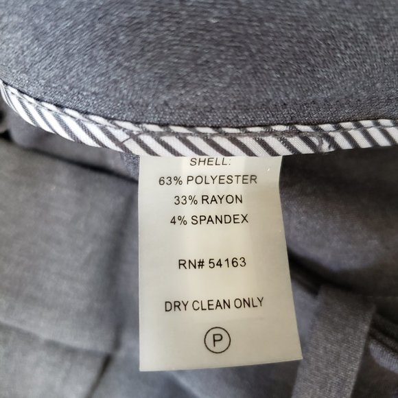 NWOT Calvin Klein classic fit Sz. 2 gray pants - Picture 6 of 6